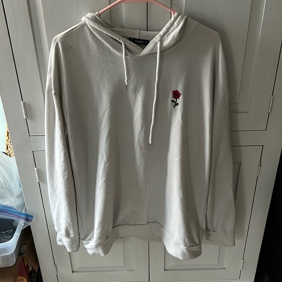 shein white hoodie - Picture 2 of 4